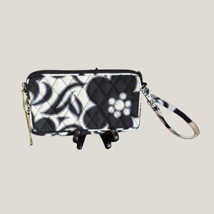 NWT Vera Bradley Night & Day Retired Zip Around Wristlet Wallet Quilted Cotton